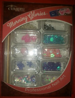 Cinapro Professional Nail Art Morning Glories 10 Color Compartments