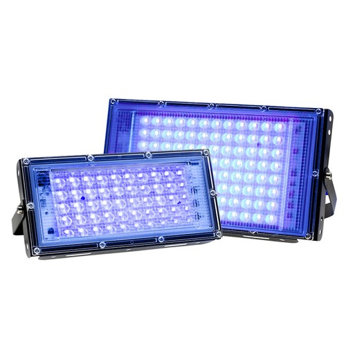 Tira de lámpara ultravioleta con accesorios de barra de luz negra UV de 50 W enchufe de EE. UU./UE DJ fiesta club - Imagen 14 de 22