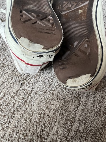 De colección Años 80 Converse Chuck Taylor All Star Alto Blanco Hecho en EE. UU. Para hombres Talla 7.5 - Imagen 7 de 11