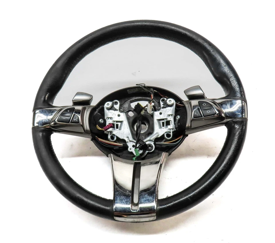 2006-2008 BMW Z4 (E85) FRONT LEFT SPORT STEERING WHEEL (BLACK & SILVER) - image 2 of 4