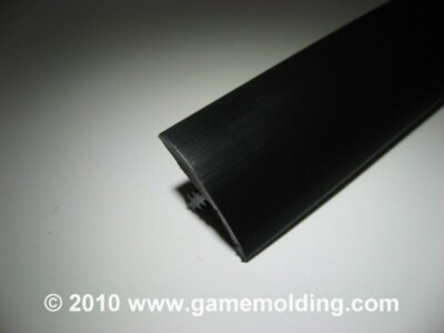 25 FT 3/4 INCH Smooth Black T-Molding (Arcade, MAME) FAST SHIP!