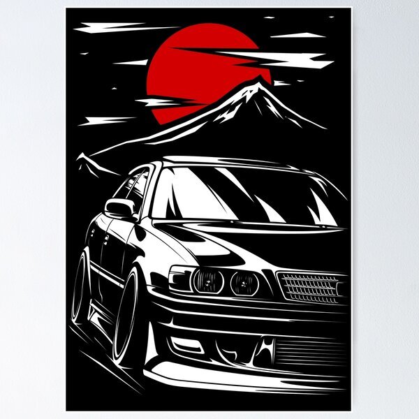 NEW Toyota Chaser jzx100 Tourer V Wall Art Canvas Print Poster | eBay