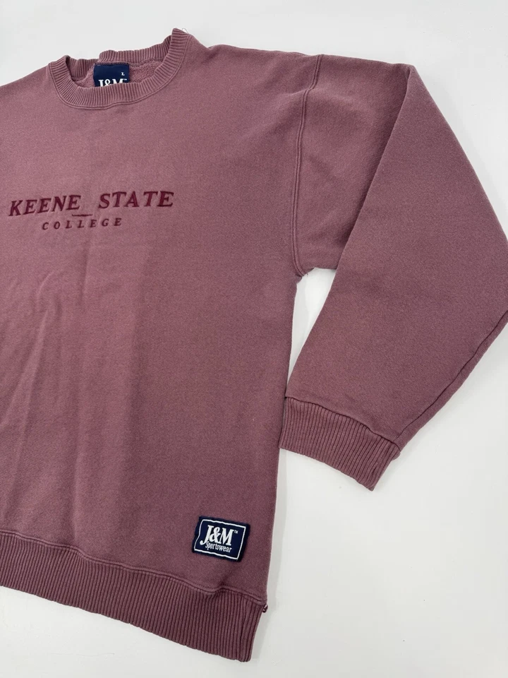 Vintage J&M Sportswear Keene State Sweatshirt Adult Size Large Made In USA Y2K - Image 4 of 4
