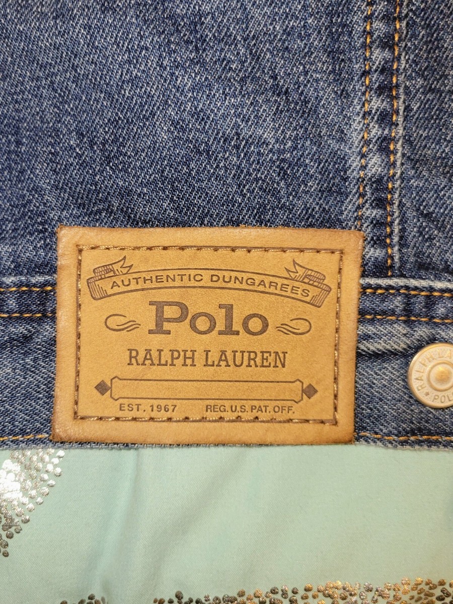 POLO RALPH LAUREN Men's Polo 1967 Tiger Patch Blue Denim Trucker