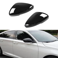 Baking varnish ABS Rearview Side Mirror Cover black For 2018-2025 Honda Accord