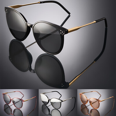 Oversized Round Cat-Eye Womens Sunglasses Cool Vintage Retro Fashion Sun  glasses