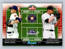 2013 Bowman Draft Picks & Prospects #DD-AG Appel / Gray Astros Rockies