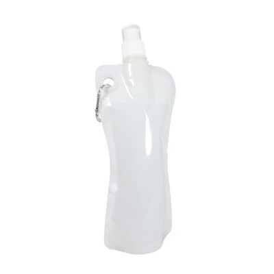 Folding Bottle Origin Outdoors with Sports Water Cap & Carabiner, White - 500ml