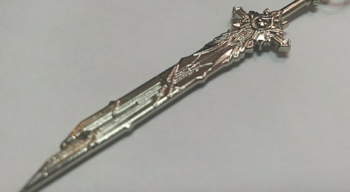4.5 in Silver Sword Clip Keychain - Picture 3 of 4