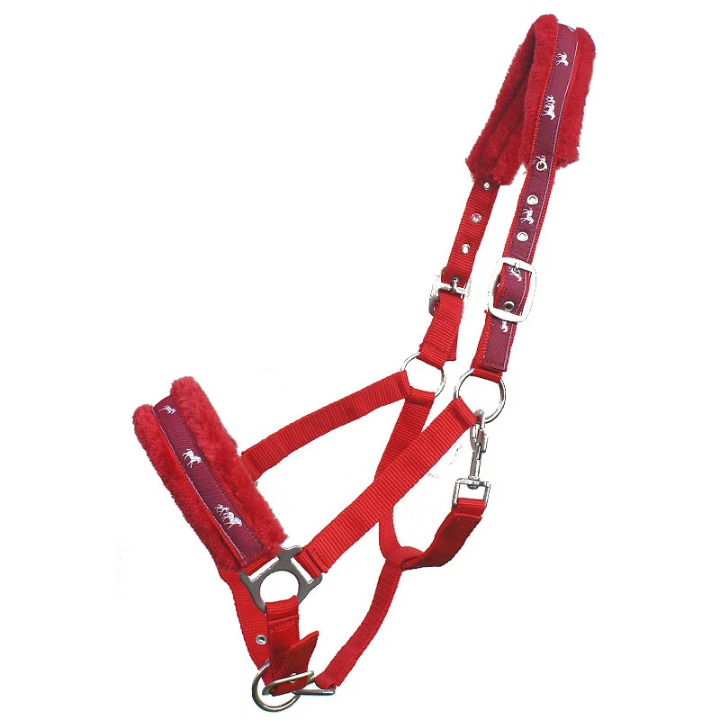 Fell Halfter Nylon/Kunstfell Stallhalfter - Bild 4 von 4