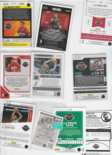 JAE'SEAN TATE LOT (10) VERSCHIEDENE MIT 7 2020-21 ROOKIES FLUX PRIZM PULSAR RC - Bild 2 von 2