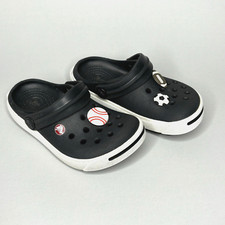 Crocs Kids Crocband II Sandals Shoes Unisex Size C6 C7 Navy Blue Sports Charms