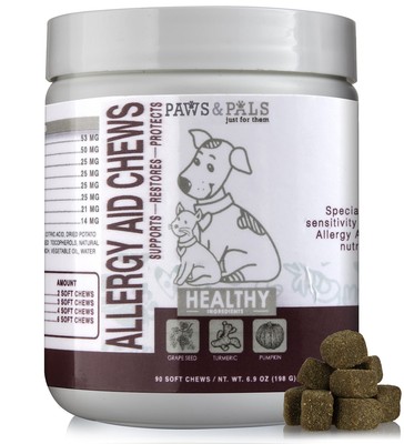 Dog Allergy Aid Chews for Allergies Relief Supplement with ...