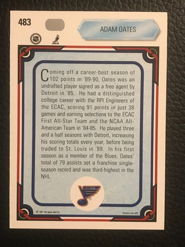 1990-1991 Upper Deck Hockey- - - Pick A Card -#32 - #537 +Hologram - Picture 214 of 324