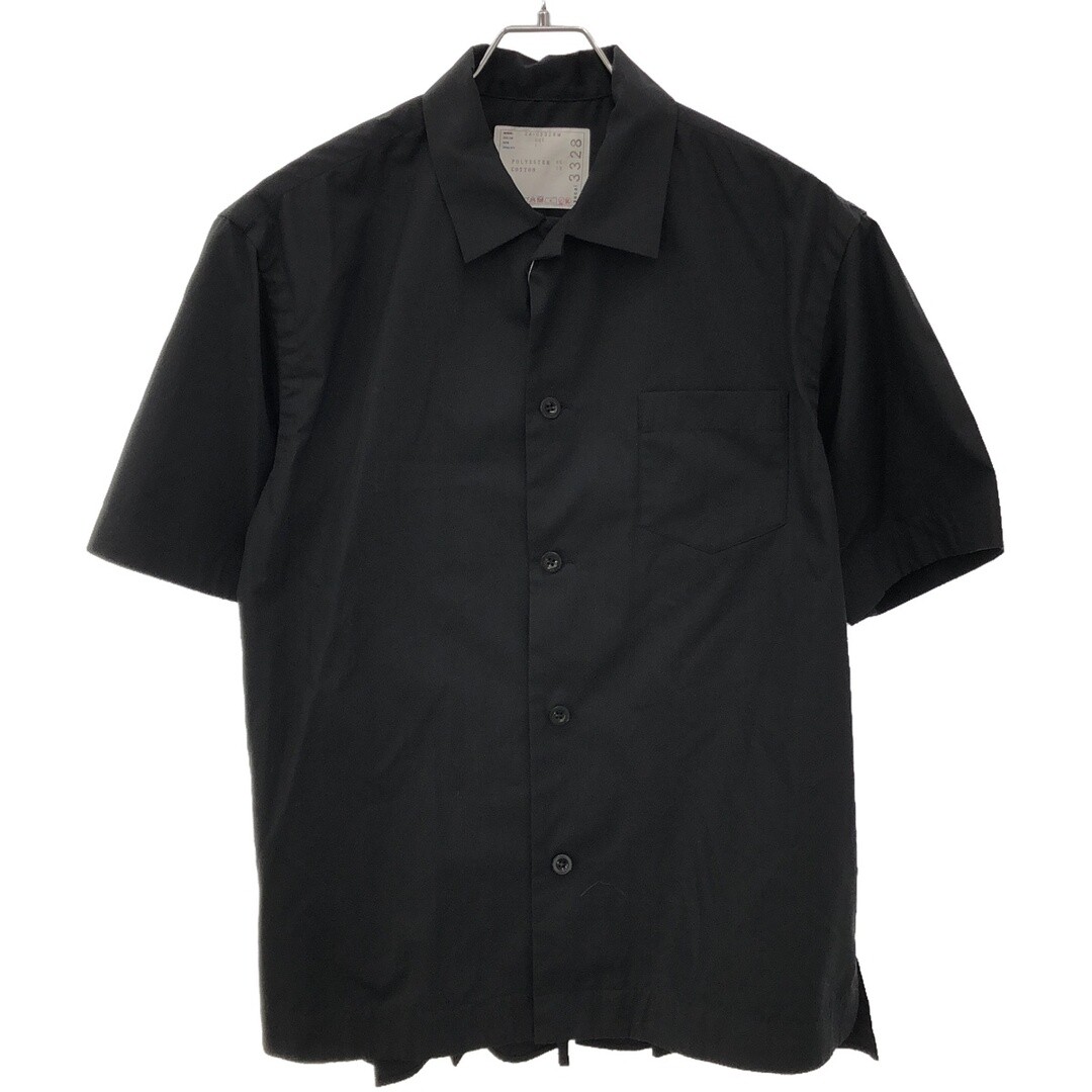 【即決OK値下不可】sacai コットンポプリンシャツ黒サイズ1 s Cotton Poplin Shirt | sacai Official Store サカイ オフィシャル
