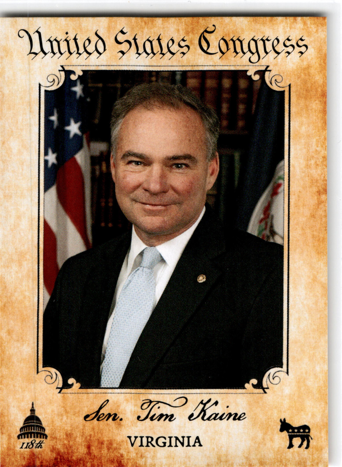 2023-24 Fascinating Cards Congress Virginia  Tim Kaine