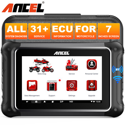 ANCEL MT700 Motorcycle OBD2 Scanner All System Diagnostic Scan Tool ABS Bleeding