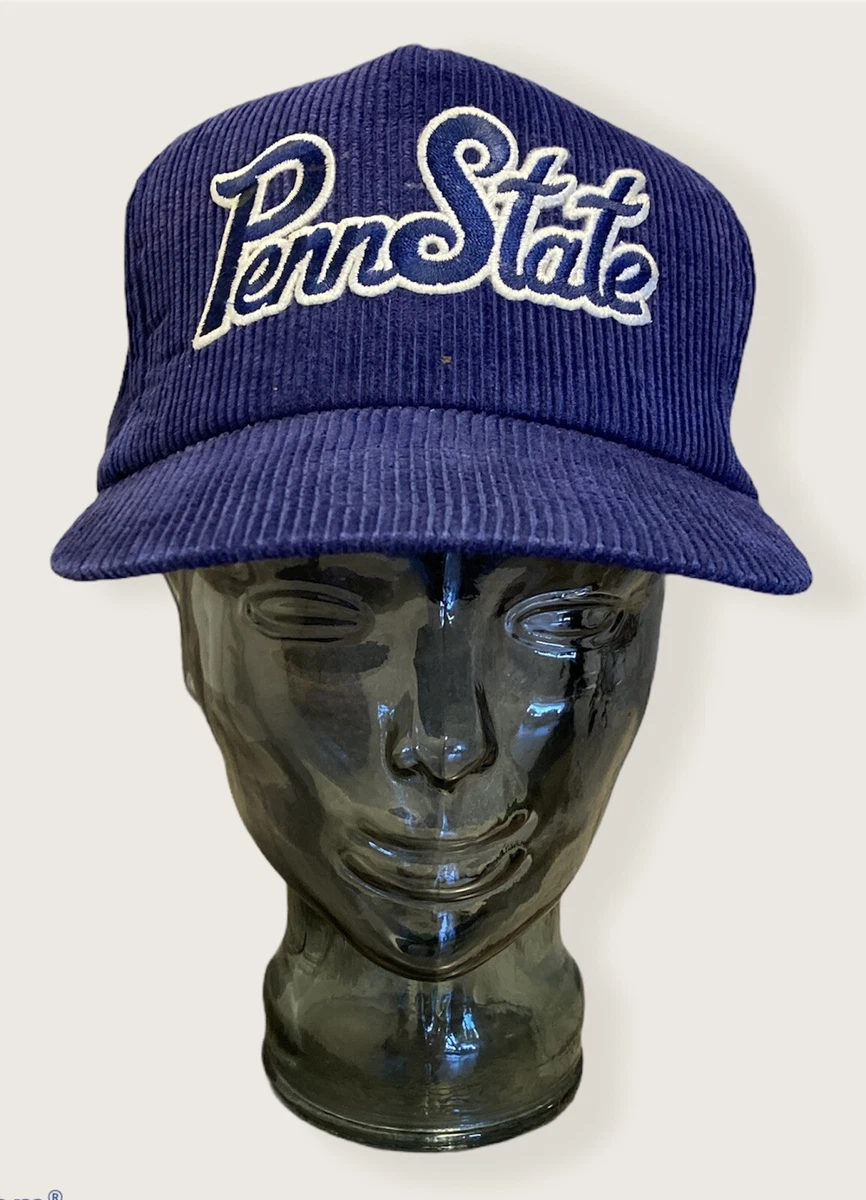 Vintage 80’s Penn State Nittany Lions Corduroy SnapBack Hat Cap Football  Clean