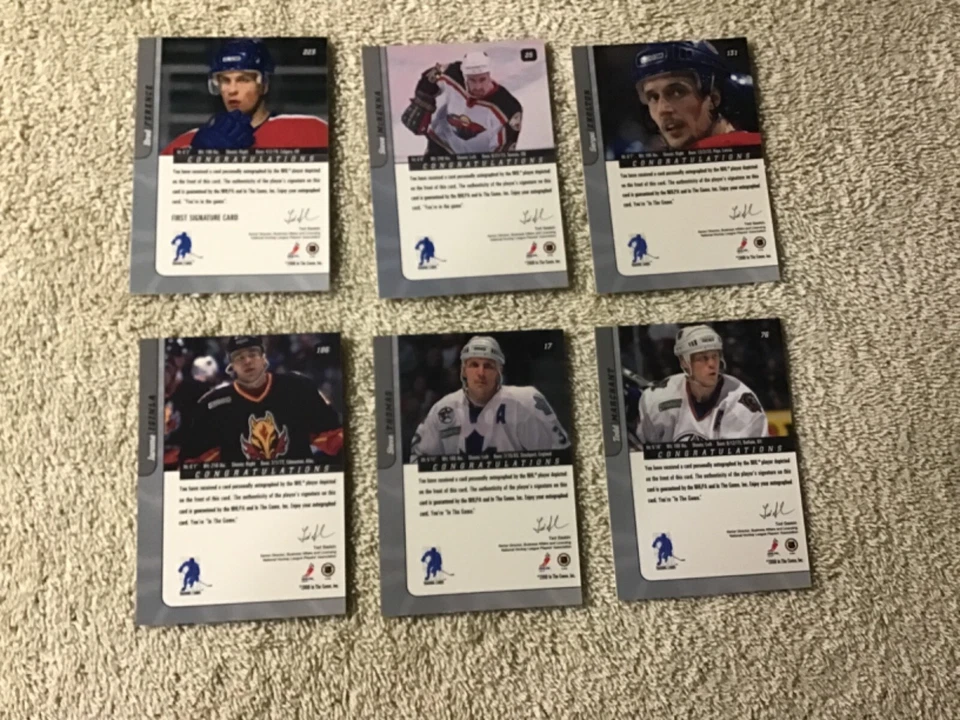 2000-01 Be A Player Gold Signature AUTOGRAPH *pick list* BAP Series Auto 2000 - Image 2 of 2