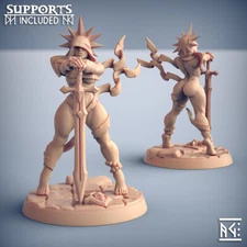 Solaria Human Fighter Paladin Beauty Pinup Knight Miniature | D&D DnD 