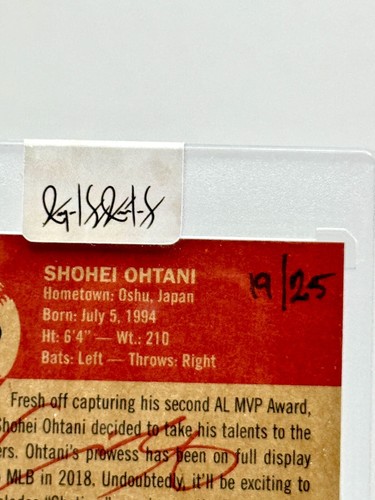 Shohei Ohtani 2024 Topps Living Set #729 Artist Auto Angel S Aviles BLACK #d /25 - 第 8/20 張圖片