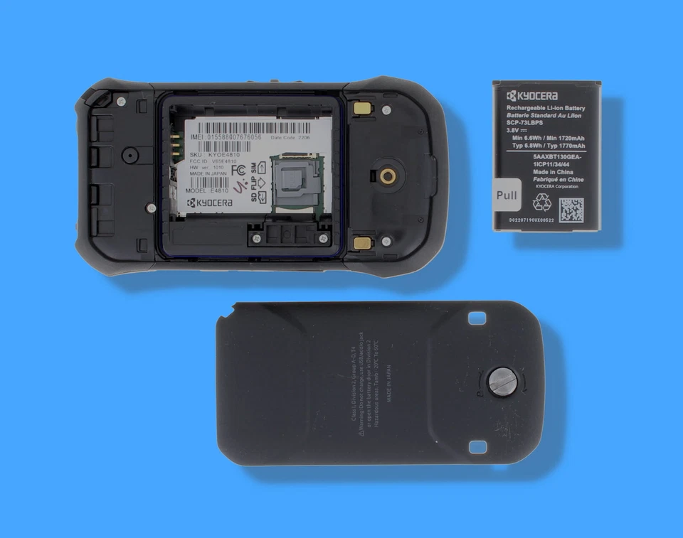 VERIZON KYOCERA DURAXV E4810 EXTREME FLIP 16GB RUGGED PTT - Image 4 of 4