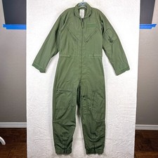 USAF Flight Suit FR Coveralls Flyers CWU-27/P Mens 42L Sage Green Air Force USA