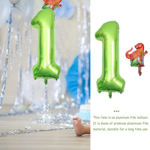 Dinosaur Theme Numeral Balloons Birthday Party Balloons Wedding Home Decor - Picture 6 of 12