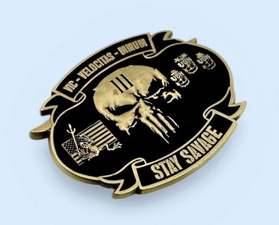 Navy Seals Savage Seal Team 3 NSW Trident Punisher Skull Frog