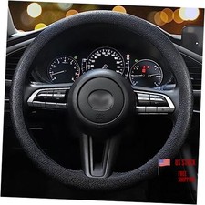 Car Steering Wheel Cover, Non-Slip Silicone Material, Multiple 1PCS Black