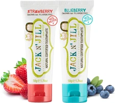 Natural Toddler Toothpaste - Fluoride Free Training Toothpaste for Toddlers 1-3,