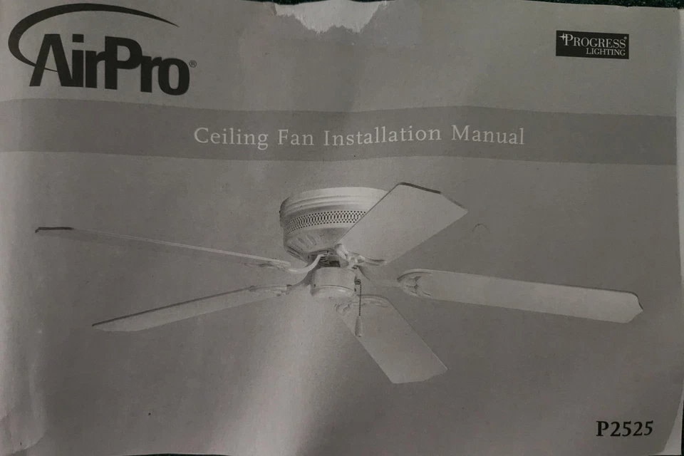 Ceiling Fan 52 Inch White Progress Lighting Airpro P2525-30 New Never Out Of Box - Image 4 of 4