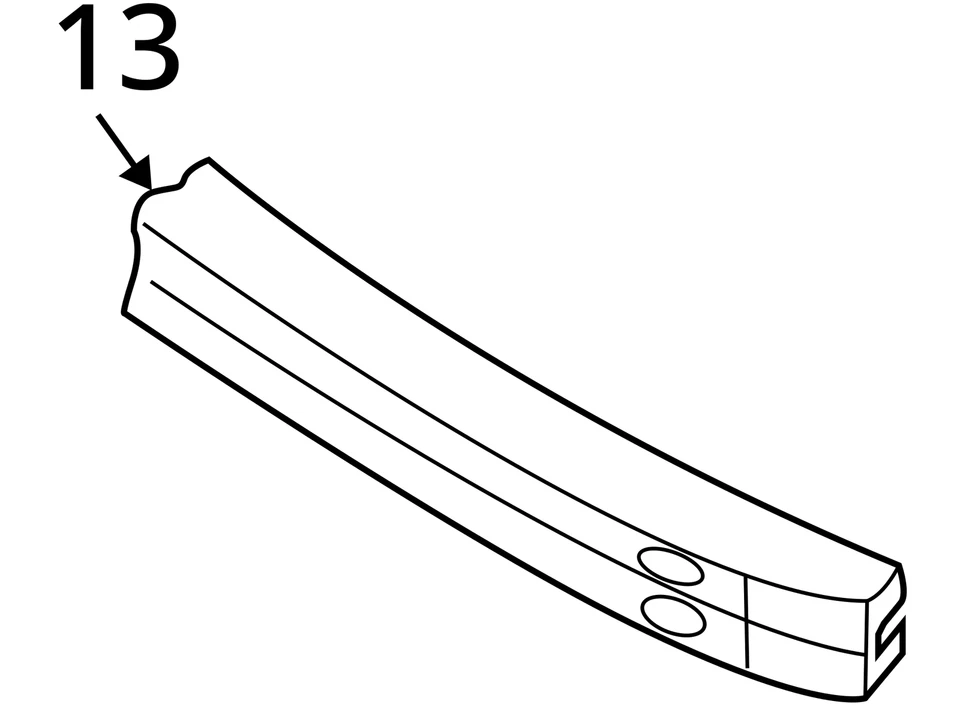 Used Front Bumper Reinforcement Front fits: 2006 Nissan Sentra Front Grade A - Image 4 of 4