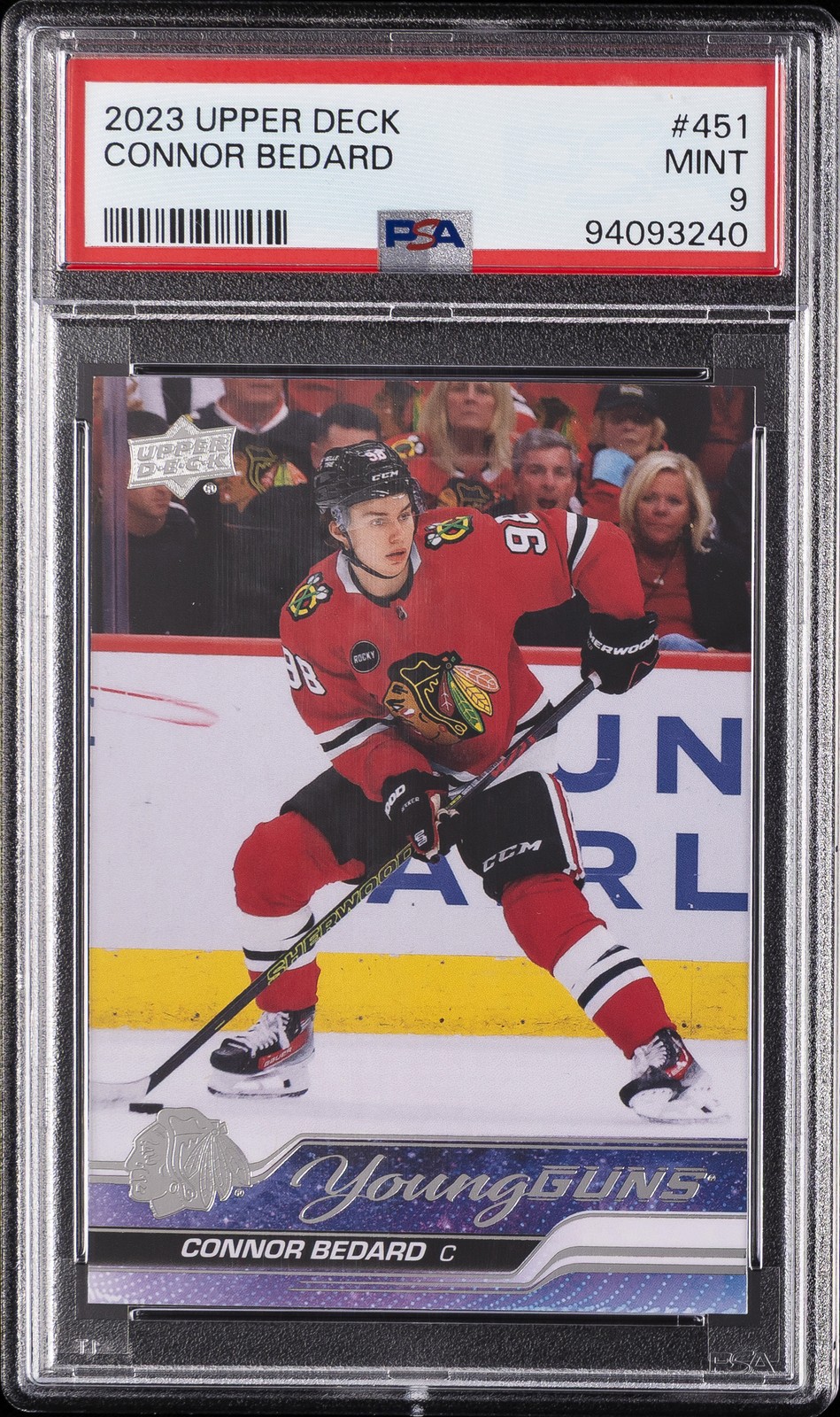 2023 UD #451 CONNOR BEDARD PSA 9
