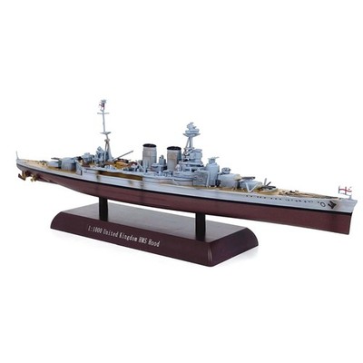Diecast 1/1000 United Kingdom HMS Hood Battlecruiser Model Ship Souvenir Gift