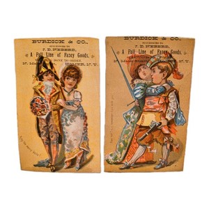 Burdick & Co A Full Line of Fancy Goods Homer, N.Y. Antique Victorian Trade Card