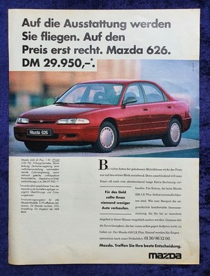 Mazda 626  LX Plus mit 105 PS,  originale Werbung aus 1994