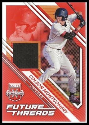 2021 Panini Extra Edition - Future Threads Colson Montgomery #FT-CM Orange /199