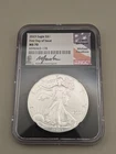 2023 $1 American Silver Eagle FDOI NGC MS70 Michael Gauidoso Signed