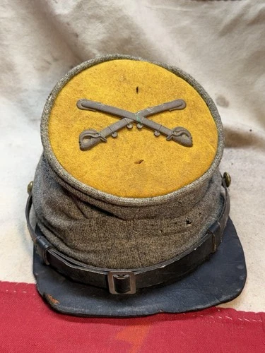 Confederate Cavalry Officer’s Kepi Hat Cap, American Civil War (c. 1861–1865)