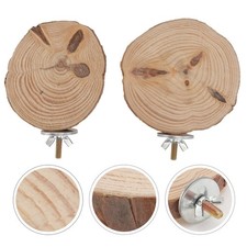 2 Pcs Pet Birds Stand Board Pine Wood Birds Standing Gangplank Supplies