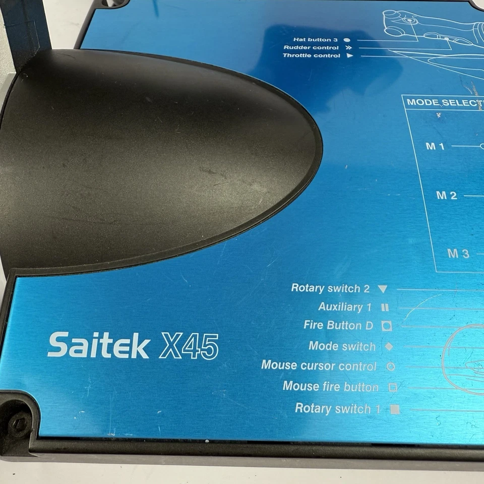 Saitek X45 USB PC Control Throttle for Flight Simulator Tested And Working - Image 3 of 4