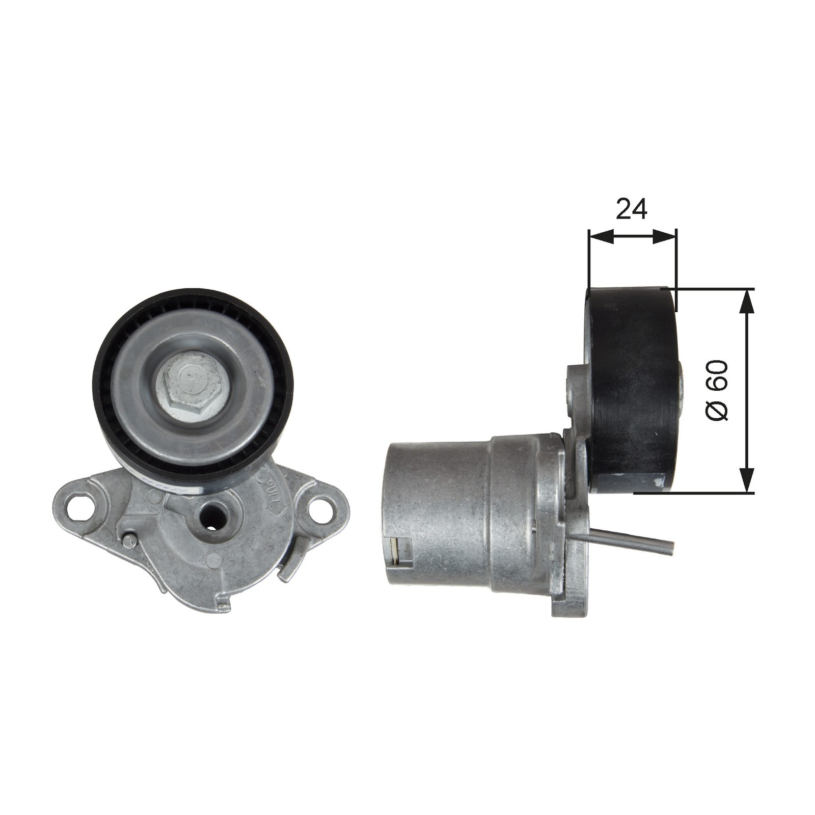 GATES-OE T39272 Belt Tensioner, V-ribbed belt for AUDI,CUPRA,SEAT,SKODA,VW