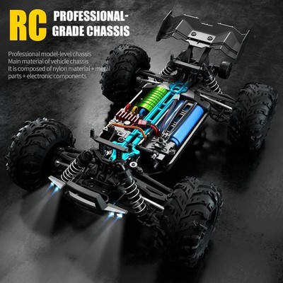 WLtoys 16102 Pro 1:16 75KM 4WD RC (BRUSHLESS) Truggy With LED