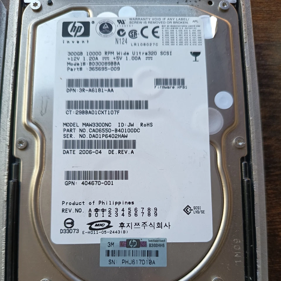 Hp 300gb 10k 3.5" Scsi Ultra 320 Bd30088279 271837-029 351126-001 360205-014 - Image 4 of 4