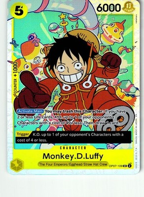Monkey.D.Luffy (109) OP07-109 Super Rare 500 Years in the Future One Piece LP