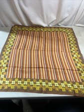 Vtg Retro Mod Geometric Totes Rain Scarf Polyester Made In Japan 26 X26