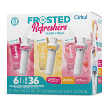 Cirkul Frosted Refreshers Caffeine Flavor Water Variety Pack 6-Cartridge Set