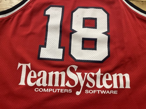 Canotta Match Worn Teamsystem Fabriano Honky Vintage Pallacanestro A Italia Rara - Imagen 7 de 7