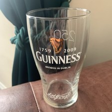 2009 Official Guinness 250th Anniversary gravity pint glass Pub Bar Man Cave GC 